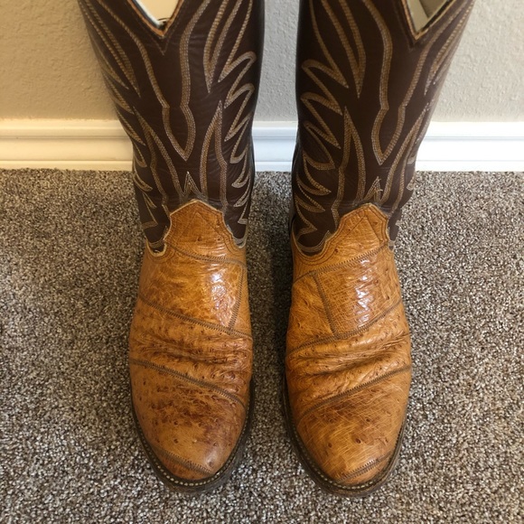 Vintage Circle Y Ostrich Boots main image 6